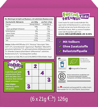 Kindersnack Crispy Riegel Apfel & Blaubeere ab 3+ Jahren (6x21 g), 126 g