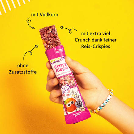 Kindersnack Crispy Riegel Apfel & Blaubeere ab 3+ Jahren (6x21 g), 126 g