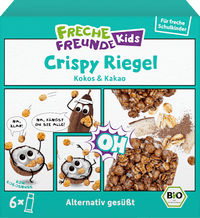 Kindersnack Crispy Riegel Kokos & Kakao ab 3+ Jahren (6x23 g), 138 g