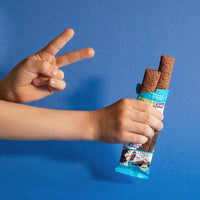 Kindersnack Crunchy Sticks mit Cremefüllung Haselnuss, Kakao & Kokos ab 4 Jahren, 23 g