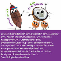 Kindersnack Crunchy Sticks mit Cremefüllung Haselnuss, Kakao & Kokos ab 4 Jahren, 23 g