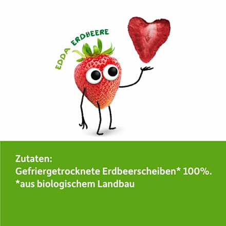 Kindersnack Fruchtchips Erdbeere, ab 3 Jahre, 12 g