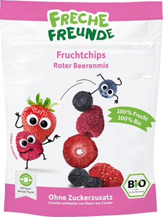Kindersnack Fruchtchips Roter Beerenmix, ab 3 Jahren, 10 g