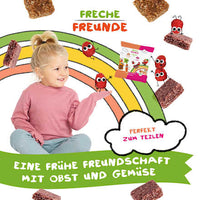 Kindersnack Hafer-Mini Mix Karotte, Apfel, Orange & Apfel, Himbeere ab 3 Jahren, 100 g