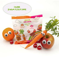 Kindersnack Hafer-Mini Mix Karotte, Apfel, Orange & Apfel, Himbeere ab 3 Jahren, 100 g