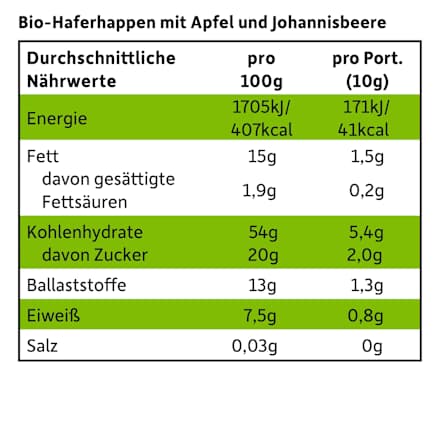 Kindersnack Hafer-Mini Mix mit Apfel & Beere, ab 3 Jahren, 100 g