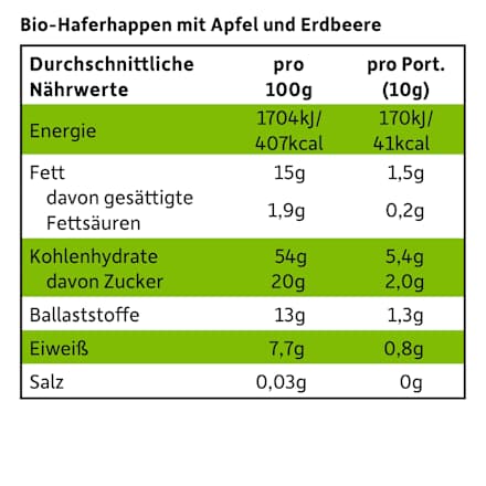 Kindersnack Hafer-Mini Mix mit Apfel & Beere, ab 3 Jahren, 100 g