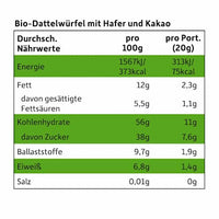Kindersnack Kakao Würfel, ab 3 Jahren, 20 g