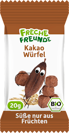 Kindersnack Kakao Würfel, ab 3 Jahren, 20 g