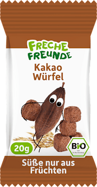 Kindersnack Kakao Würfel, ab 3 Jahren, 20 g