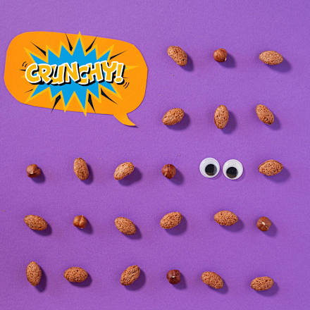 Kindersnack Knusper Bits Kakao Nuss, für Schulkinder, 30 g