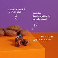 Kindersnack Knusper Bits Kakao Nuss, für Schulkinder, 30 g