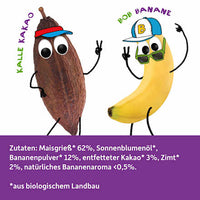 Kindersnack Knusper Donuts Banane, Kakao & Zimt ab 3 Jahren, 60 g