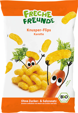 Kindersnack Knusper-Flips Karotte ab 1 Jahr, 30 g