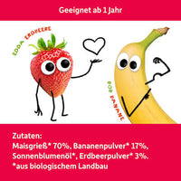 Kindersnack Knusper-Herzchen Banane & Erdbeere, ab 1 Jahr, 30 g