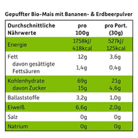 Kindersnack Knusper-Herzchen Banane & Erdbeere, ab 1 Jahr, 30 g