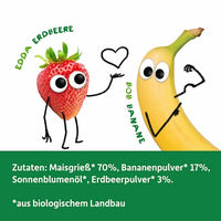 Kindersnack Knusper-Herzchen Banane & Erdbeere, ab 1 Jahr, 30 g
