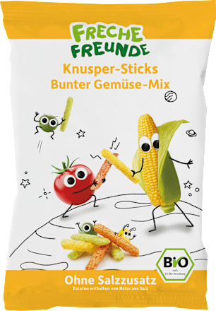 Kindersnack Knusper-Sticks bunter Gemüse-Mix ab 1 Jahr, 30 g