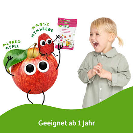 Kindersnack Mini Knusper-Schmetterlinge Banane, Apfel & Himbeere ab 1 Jahr (3x15 g), 45 g