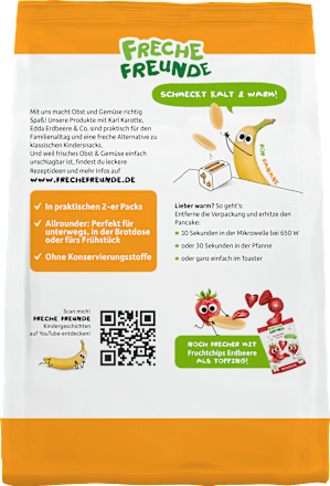 Kindersnack Pancakes Banane ready-to-eat (4x2 Stück) ab 3 Jahren, 240 g