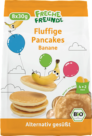 Kindersnack Pancakes Banane ready-to-eat (4x2 Stück) ab 3 Jahren, 240 g