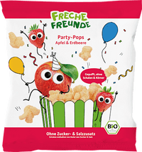 Kindersnack Party Pops Apfel Erdbeere ab 1 Jahr, 15 g