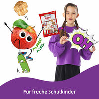 Kindersnack Poppies Apfel-Karamell Style, für Schulkinder, 40 g