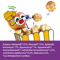 Kindersnack Poppies Apfel-Karamell Style, für Schulkinder, 40 g