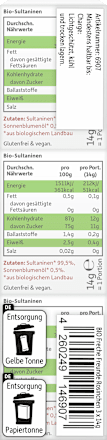 Kindersnack Rosinchen (3x14 g), ab 4 Jahren, 42 g