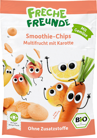 Kindersnack Smoothie-Chips Multifrucht mit Karotte ab 3 Jahren, 16 g