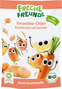 Kindersnack Smoothie-Chips Multifrucht mit Karotte ab 3 Jahren, 16 g