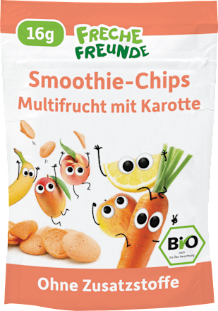 Kindersnack Smoothie-Chips Multifrucht mit Karotte ab 3 Jahren, 16 g