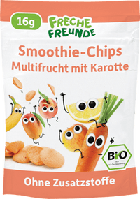 Kindersnack Smoothie-Chips Multifrucht mit Karotte ab 3 Jahren, 16 g