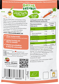 Kindersnack Smoothie-Chips Multifrucht mit Karotte ab 3 Jahren, 16 g