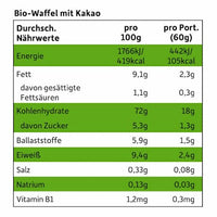 Kindersnack Waffel-Herzchen Kakao ab 1 Jahr, 25 g