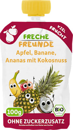 Quetschie Apfel, Banane, Ananas & Kokosnuss ab dem 6. Monat, 100 g