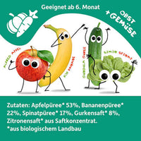 Quetschie Apfel, Banane, Spinat & Gurke ab 6 Monaten, 100 g