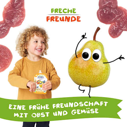 Quetschie Apfel, Birne, Blaubeere mit Dreikorn ab 6 Monaten, 100 g