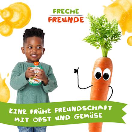 Quetschie Apfel, Birne, Karotte & Kürbis ab 6 Monaten, 100 g
