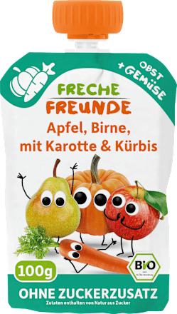 Quetschie Apfel, Birne, Karotte & Kürbis ab 6 Monaten, 100 g