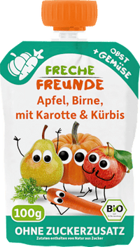Quetschie Apfel, Birne, Karotte & Kürbis ab 6 Monaten, 100 g