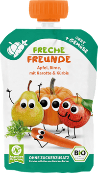 Quetschie Apfel, Birne, Karotte & Kürbis ab 6 Monaten, 100 g