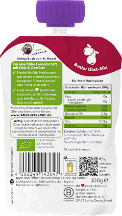 Quetschie Apfel, Birne & Maracuja, ab  6 Monaten, 100 g