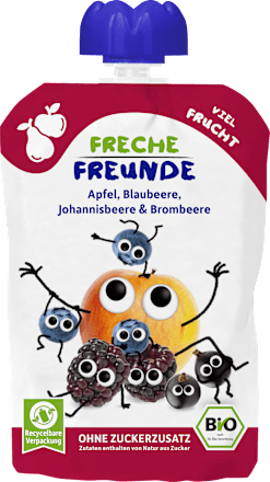 Quetschie Apfel, Blaubeere, Johannisbeere & Brombeere ab 6 Monaten, 100 g