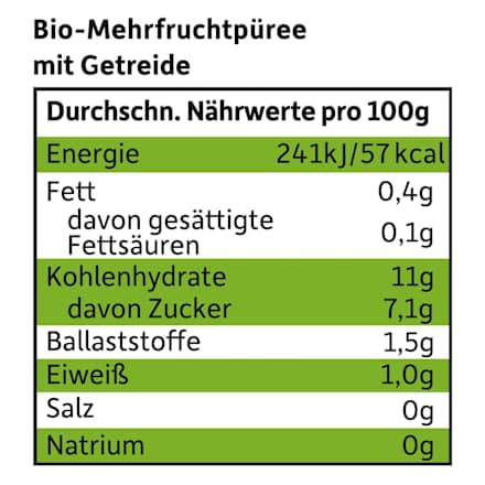 Quetschie Apfel, Erdbeere, Himbeere mit Grieß, ab 6 Monaten, 100 g