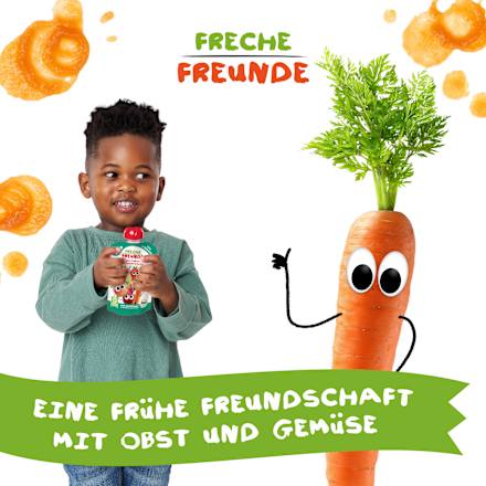 Quetschie Apfel, Erdbeere mit Rote Bete & Karotte ab dem 8. Monat, 100 g
