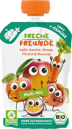 Quetschie Apfel, Karotte, Mango, Pfirsich & Maracuja ab dem 6. Monat, 100 g