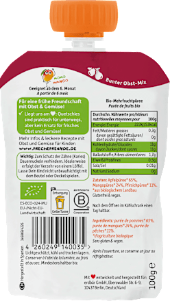Quetschie Apfel, Mango & Pfirsich ab 1 Jahr, 100 g