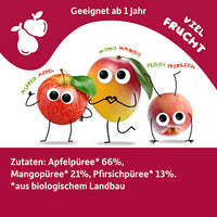 Quetschie Apfel, Mango & Pfirsich ab 1 Jahr, 100 g