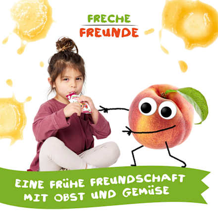 Quetschie Apfel, Pfirsich & Erdbeere ab 6 Monaten, 100 g